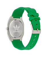 adidas Unisex Analog Green Silicone Watch
