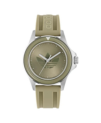 adidas Unisex Analog Multicolor Silicone Watch, 44mm