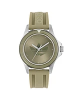 adidas Unisex Analog Multicolor Silicone Watch, 44mm