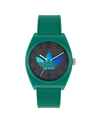 adidas Unisex Analog Green Resin Watch, 38mm