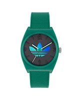 adidas Unisex Analog Green Resin Watch, 38mm