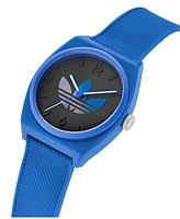 adidas Unisex Analog Blue Resin Watch, 38mm