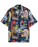 Scotch & Soda Men's Relaxed-Fit Allover Patterned Shirt