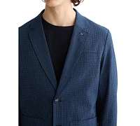 Scotch & Soda Men's Relaxed Fit Unconstructed Seersucker Blazer