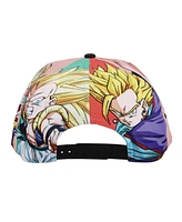 Dragon Ball Z Men's Majin Buu & Goku Sublimation Panel Baseball Cap
