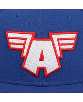 Marvel Men's Universe Captain America A Logo Blue Snapback Hat-osfa
