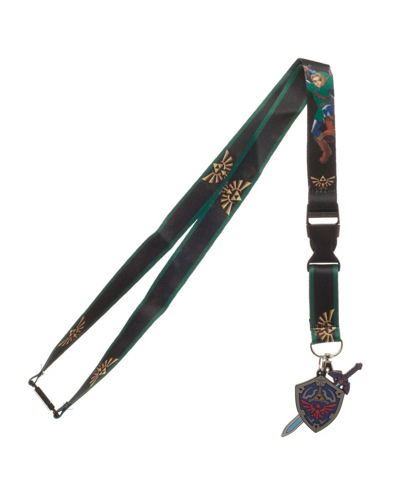 The Legend Of Zelda Hero Of Time 22" Green Lanyard With Id Sleeve