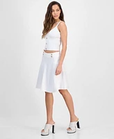 Guess Womens Emmie Tank Top Sweater Skirt