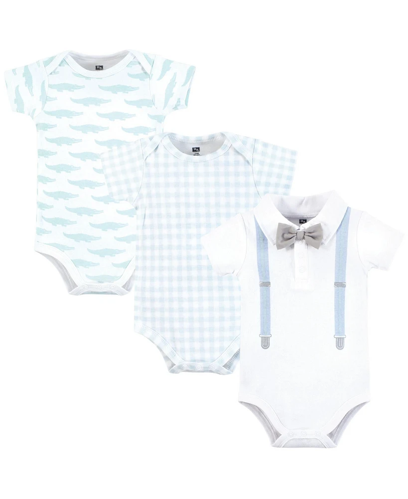 Hudson Baby Boys Cotton Bodysuits -Pack