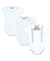 Hudson Baby Boys Cotton Bodysuits -Pack