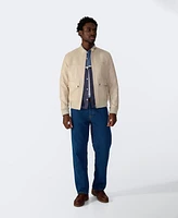 Furniq Uk Men's Men s Leather Bomber Jacket, Created for Macy