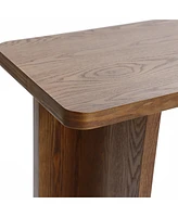 LuxenHome 46-Inch Wide Wood Console Table in Walnut Finish