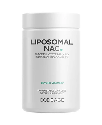Codeage Liposomal Nac Supplement - N-Acetyl L-Cysteine Amino Acid - 2 Month Supply - Free-Form Nac - Phospholipid Complex