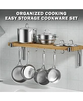 Cooks Standard Multi-ply Clad Stainless Steel 10-Piece Cookware Set