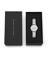 Daniel Wellington Women's Analog Silver Tone Stainless-Steel Watch, 28mm