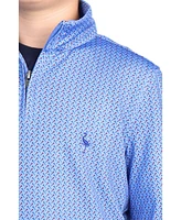 Tailorbyrd Boys Blue Tees Printed Performance Quarter Zip