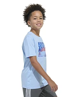 adidas Big Boys Short Sleeve Heat Map Lineage T-Shirt