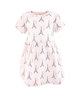 Hudson Baby Girls Cotton Dresses, Bonjour Paris