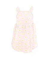 Hudson Baby Girls Cotton Dresses, Lemon Daisy