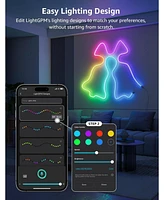 Lepro N1 Ai Smart Rgb Rope Lights, LightBeats Music Sync, Color Segment Diy, Voice Control Via App