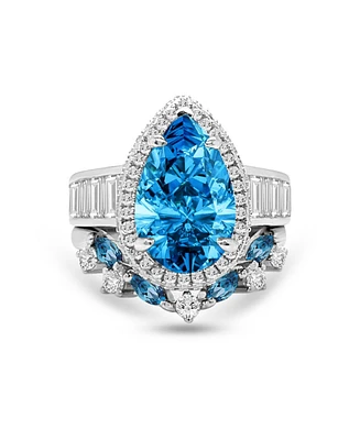 Aqua Pear Set by Anna Zuckerman