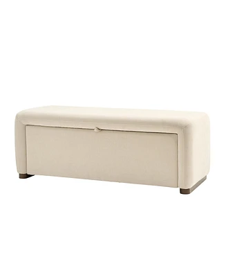Alicia Modern Storage Bench with Side-opening Storage