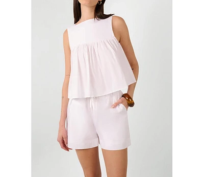 WeWoreWhat Women's Square Neck Babydoll Top