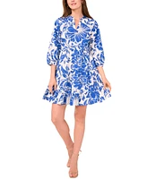 Sam & Jess Women's Cotton Printed Babydoll Dress