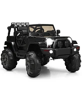 12V Electric Ride On Truck with Parental Remote Control and Led Lights