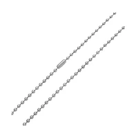 Bling Jewelry Set of 4 Thin Minimalist Stainless Steel Saturn Chain Necklace 18. 20, 24 & 30 Inch