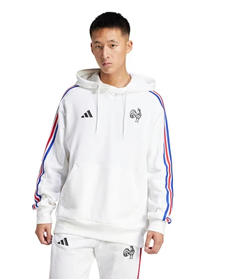adidas Men's France Essentials 3-Stripes Hoodie