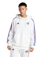 adidas Men's France Essentials 3-Stripes Hoodie