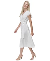 Dkny Women's Flutter-Sleeve Midi Dress