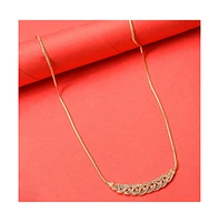 Sohi Women's Gold Plated Stone Necklace