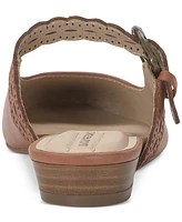 Lucky Brand Women's Nicona Eyelet Buckle Mule Flats