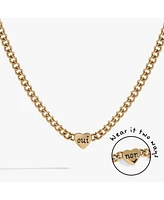 Alex Ani Oui Non Heart Inline Necklace