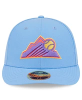 New Era Men's Light Blue Colorado Rockies 2025 City Connect Low Profile 59FIFTY Fitted Hat