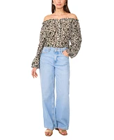Vince Camuto Women's Off-The-Shoulder Long-Sleeve Top