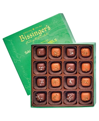 Bissinger's Handcrafted Chocolate Milk and Dark Salted Caramels, 16 Pieces