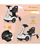 6V Kids Ride on Drift Car with 360° Spin and 2 Adjustable Heights