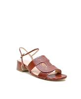 Alterre Women's Brown Snake Amal Customizable Sandal