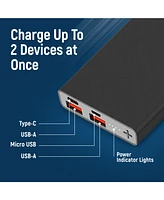GabbaGoods, 5,000mAh Rapid Charging Multi-Port Slim Power Bank