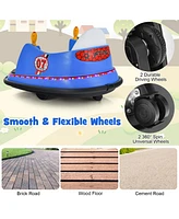 12V Electric Kids Ride On Bumper Car with Flashing Lights for Toddlers