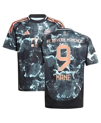 Adidas Big Boys and Girls Harry Kane Black Bayern Munich 2024/25 Away Replica Player Jersey