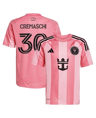 Adidas Big Boys and Girls Benjamin Cremaschi Light Pink Inter Miami Cf 2025 Euforia Replica Player Jersey