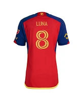 Adidas Men's Diego Luna Red Real Salt Lake 2024 Peak Utah Authentic Player Jersey