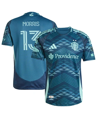 Adidas Men's Jordan Morris Blue Seattle Sounders Fc 2025 The Salish Sea Kit Authentic Player Jersey