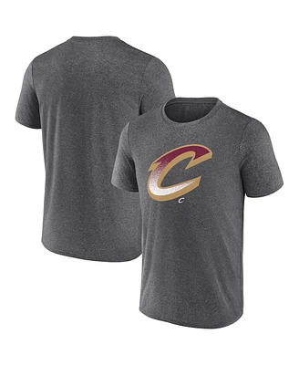Fanatics Men's Heather Charcoal Cleveland Cavaliers Iconic Overtime T-Shirt