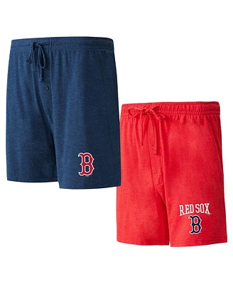 Concepts Sport Men's 2-Pack Navy/Red Boston Red Sox Meter Sleep Shorts