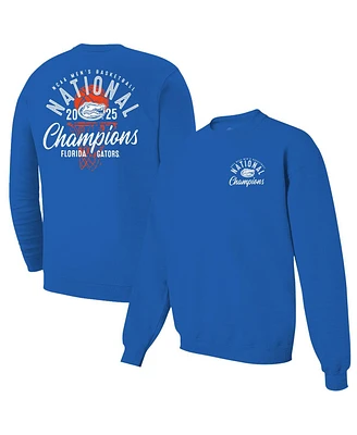 Image One Men's Royal Florida Gators 2025 Ncaa Basketball National Champions Comfort Colors Overlay Pullover Sweatshirt
